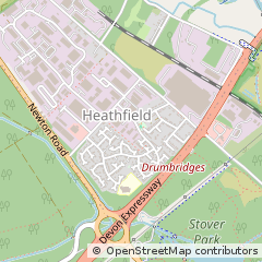 Map of Newton Abbot, Devon