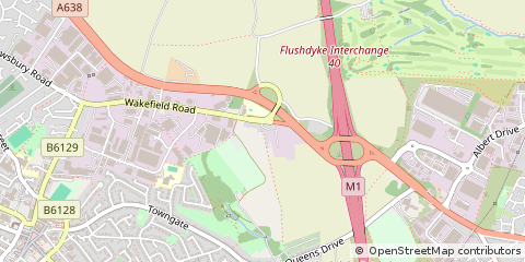 Map of Ossett, West Yorkshire