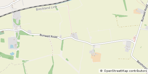 Map of Attleborough, Norfolk