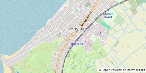 Map of Hoylake, Wirral
