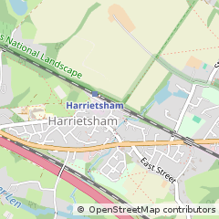 Map of Harrietsham, Kent