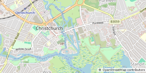 Map of Christchurch