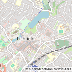 Map of Lichfield, Staffs
