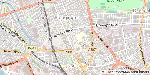 Map of Preston, Lancashire