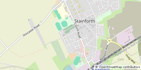 Map of Doncaster, South Yorkshire