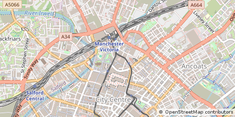 Map of Manchester