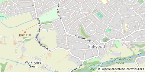 Map of Sheffield