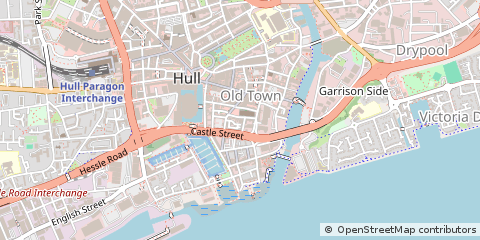 Map of Hull, East Yorkshire