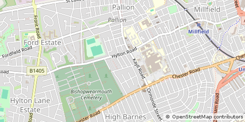 Map of Sunderland