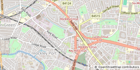 Map of Birmingham, West Midlands
