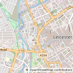 Map of Leicester