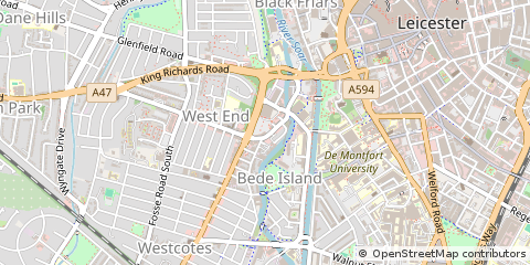 Map of Leicester