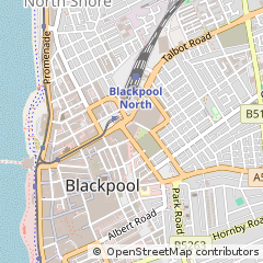 Map of Blackpool, Lancashire