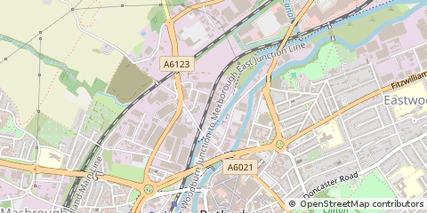 Map of South Yorkshire