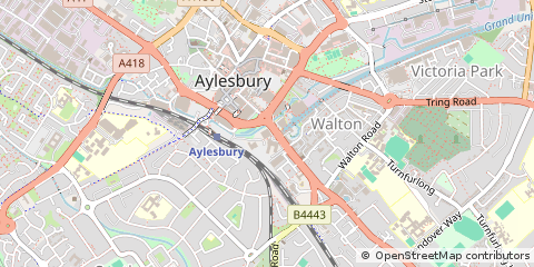 Map of Aylesbury, Buckinghamshire