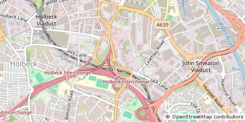 Map of Leeds, West Yorkshire