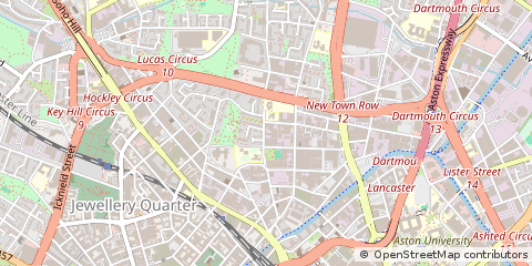 Map of Birmingham, W Midlands