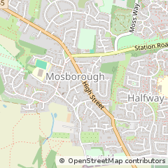 Map of Sheffield, South Yorkshire