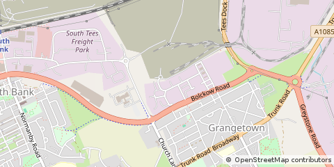 Map of Middlesbrough, Cleveland