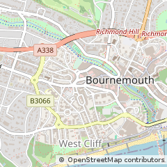 Map of Bournemouth, Dorset