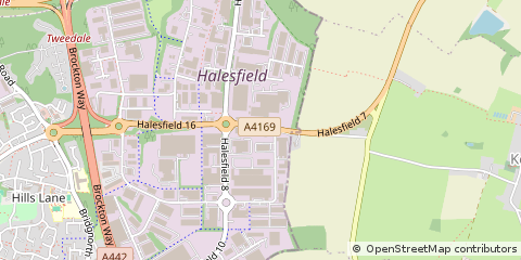 Map of Telford, Shropshire