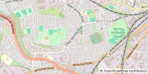 Map of Leeds, West Yorkshire