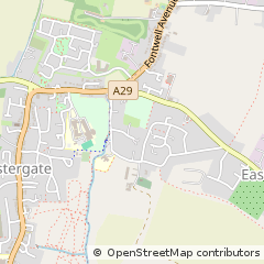Map of Chichester, West Sussex