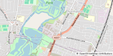 Map of Leicester