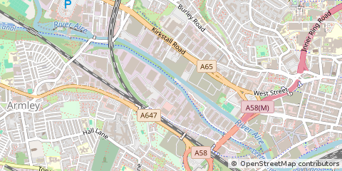 Map of Leeds, West Yorkshire