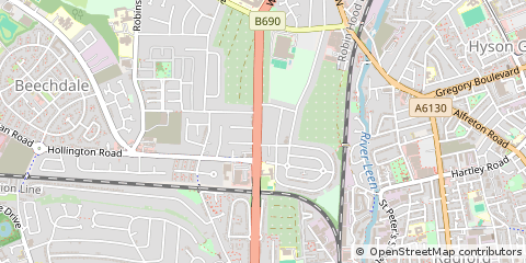 Map of Nottingham, Nottinghamshire
