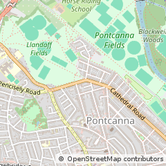 Map of Cardiff
