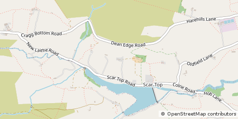 Map of Keighley, West Yorkshire