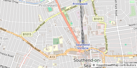 Map of Southend-on-SEA