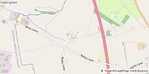 Map of Cranage, Cheshire