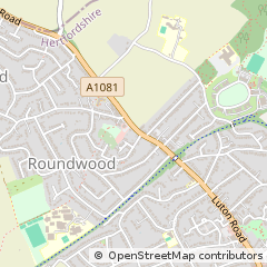 Map of Harpenden, Hertfordshire