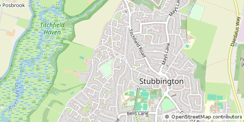 Map of Fareham, Hampshire