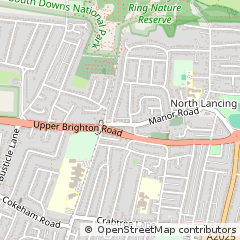 Map of Lancing, West Sussex