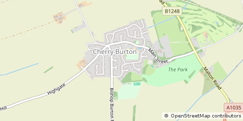 Map of Beverley, East Yorkshire