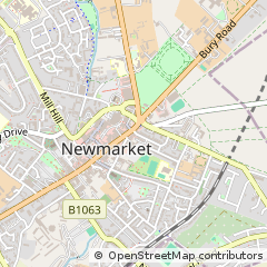 Map of Newmarket, Suffolk