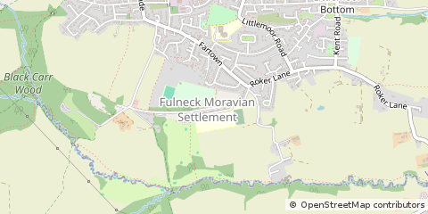 Map of Pudsey, West Yorkshire