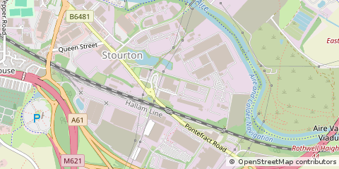 Map of Leeds, North Yorkshire