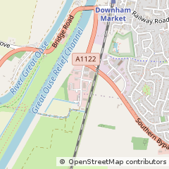 Map of Downham Market Kings Lynn, Norfolk