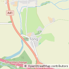 Map of Shifnal, Shropshire