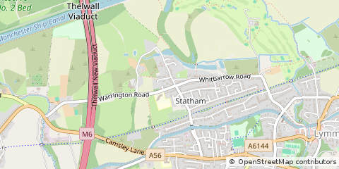 Map of Lymm, Cheshire