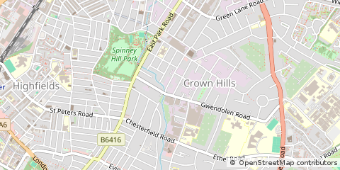 Map of Leicester