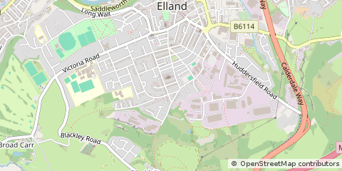Map of Elland