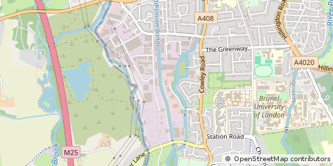 Map of Uxbridge
