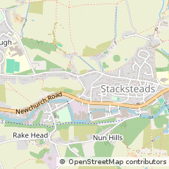Map of Bacup, Lancashire