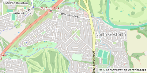 Map of Newcastle Upon Tyne