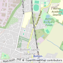 Map of Rotherham, South Yorkshire